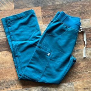 XXS Caribbean Blue Kade Cargo Figs Pants